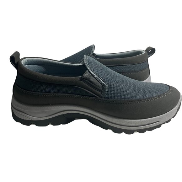 Men’s Slip-On Walking Shoes Comfort Arch Support Loafers Gray Size 44 - Picture 2 of 9